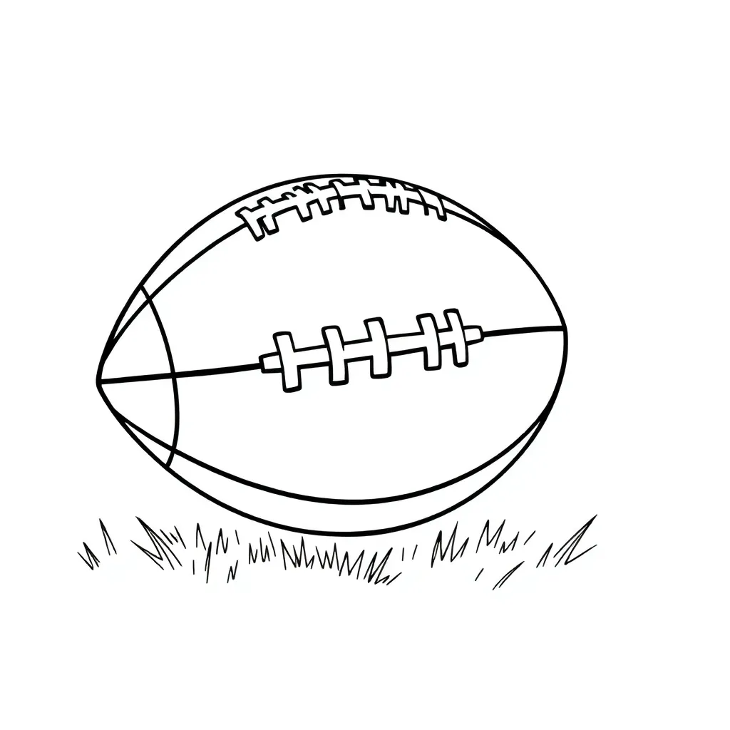 Football coloring page