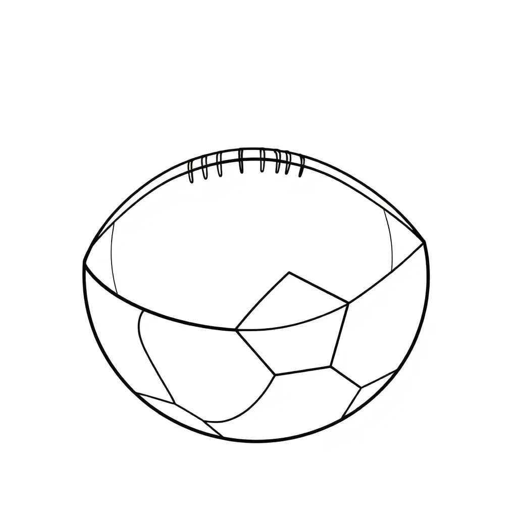 Football coloring page
