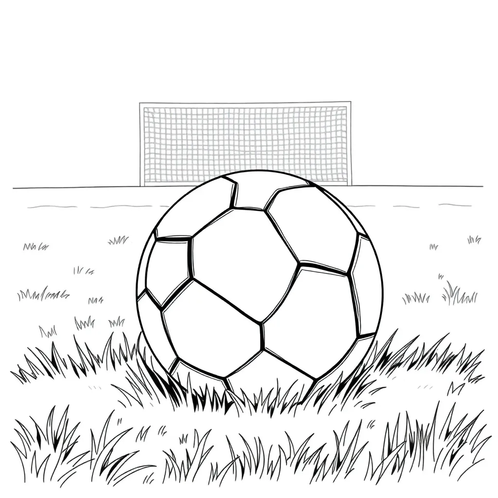 Football coloring page