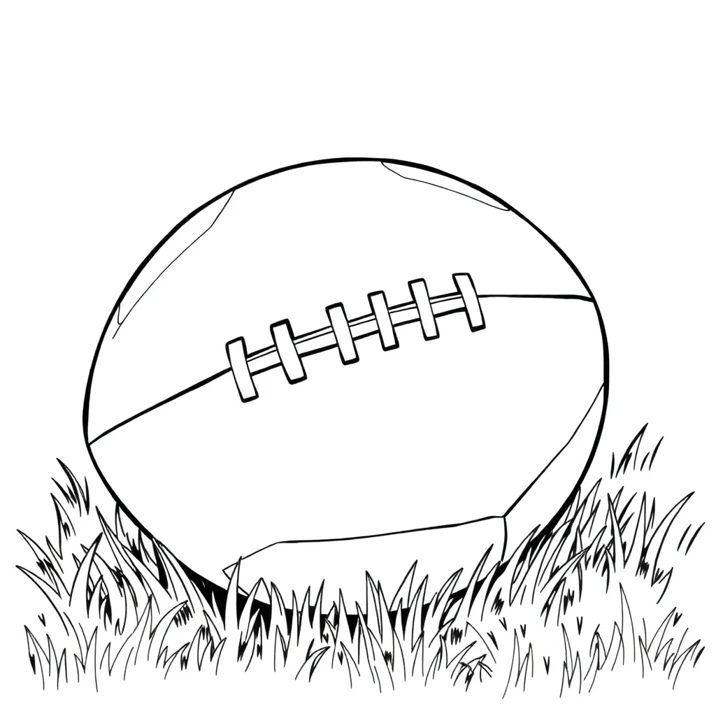 Football coloring page