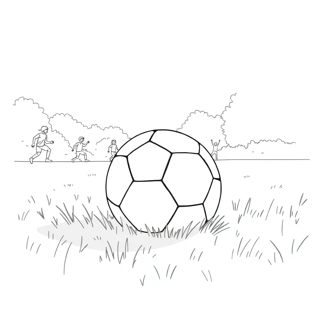 Football coloring page