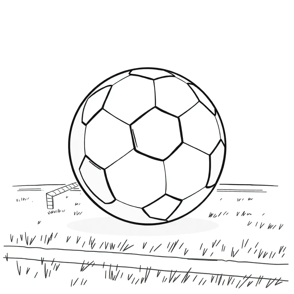 Football coloring page