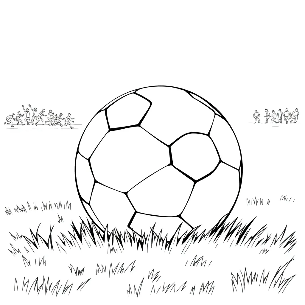 Football coloring page