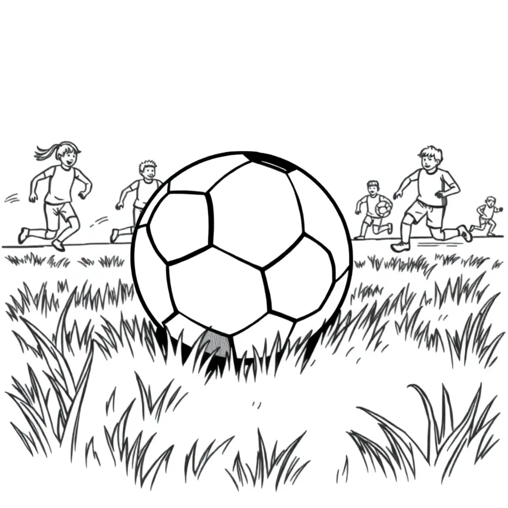 Football coloring page