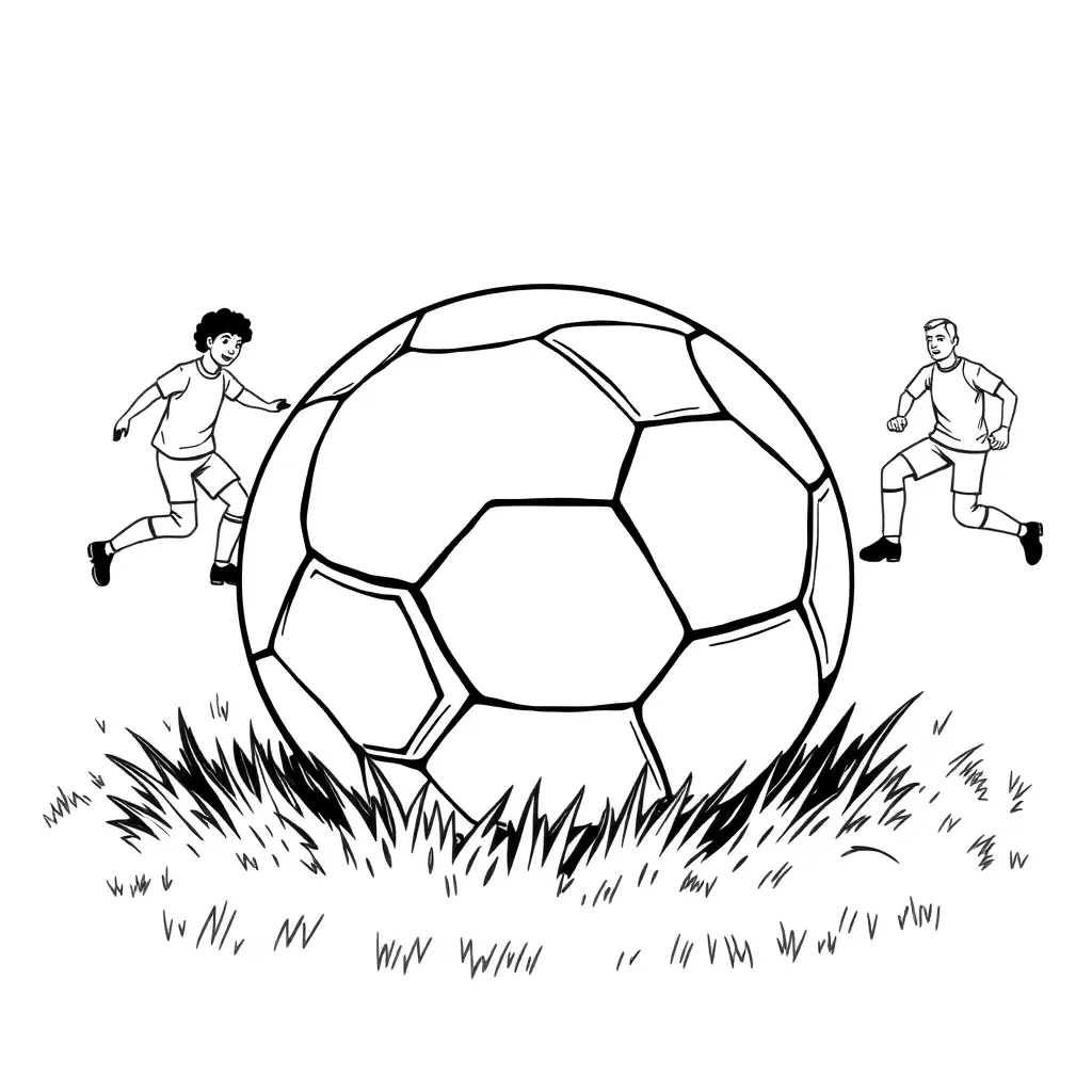 Football coloring page