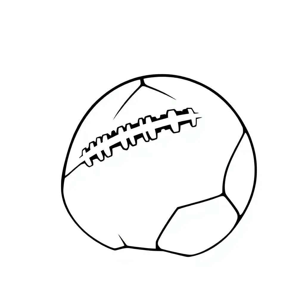 Football coloring page