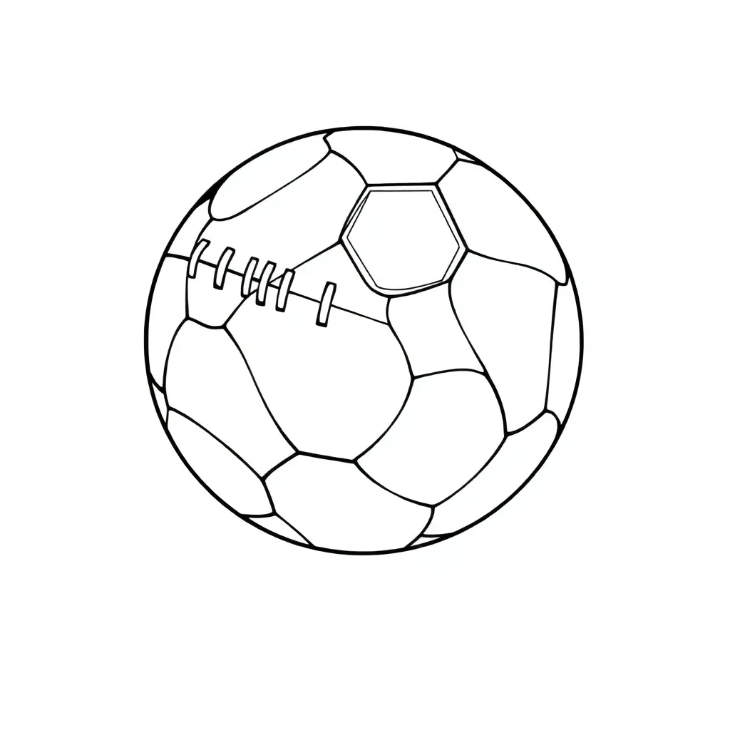 Football coloring page
