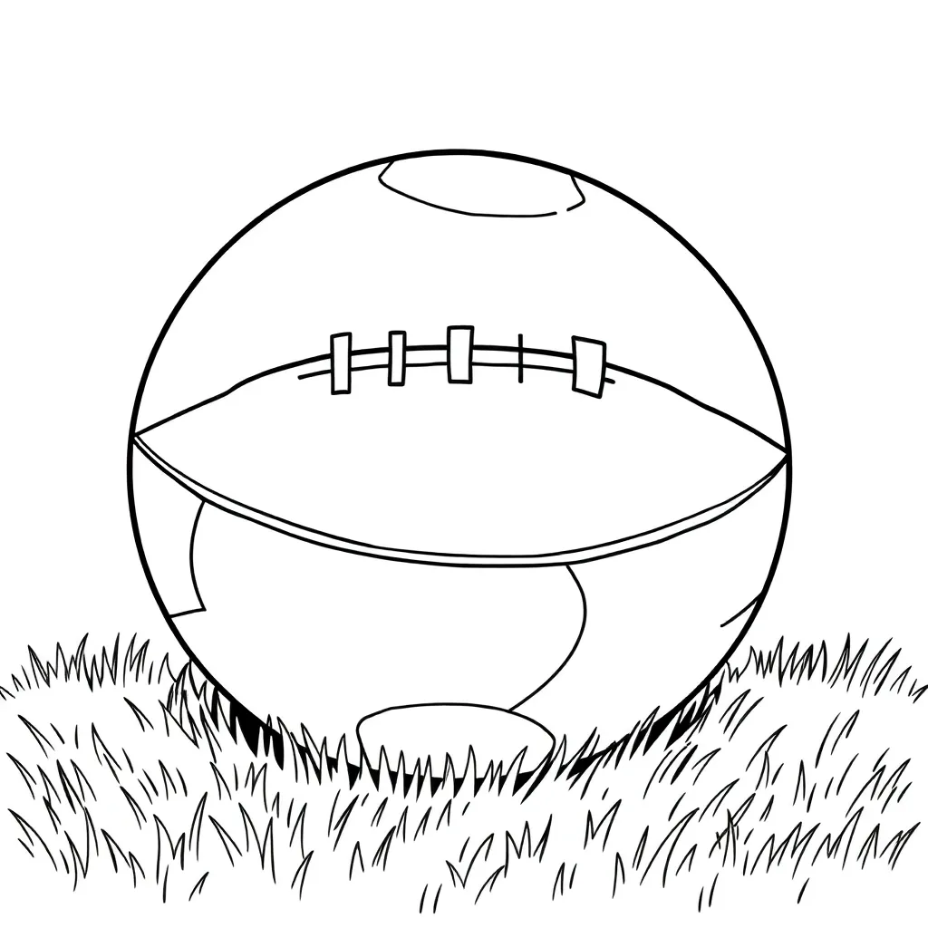 Football coloring page