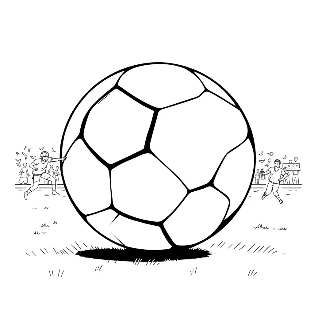Football coloring page