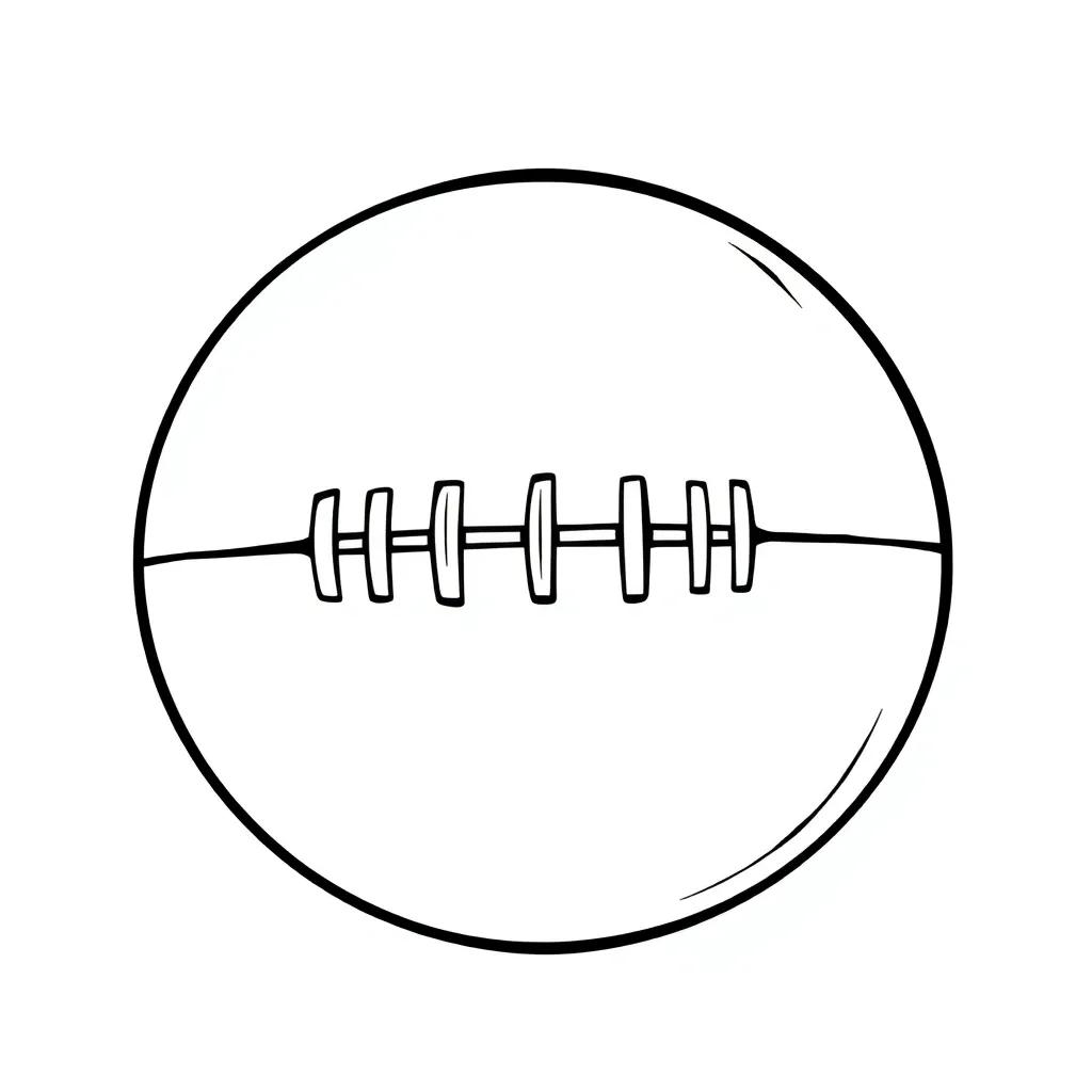 Football coloring page