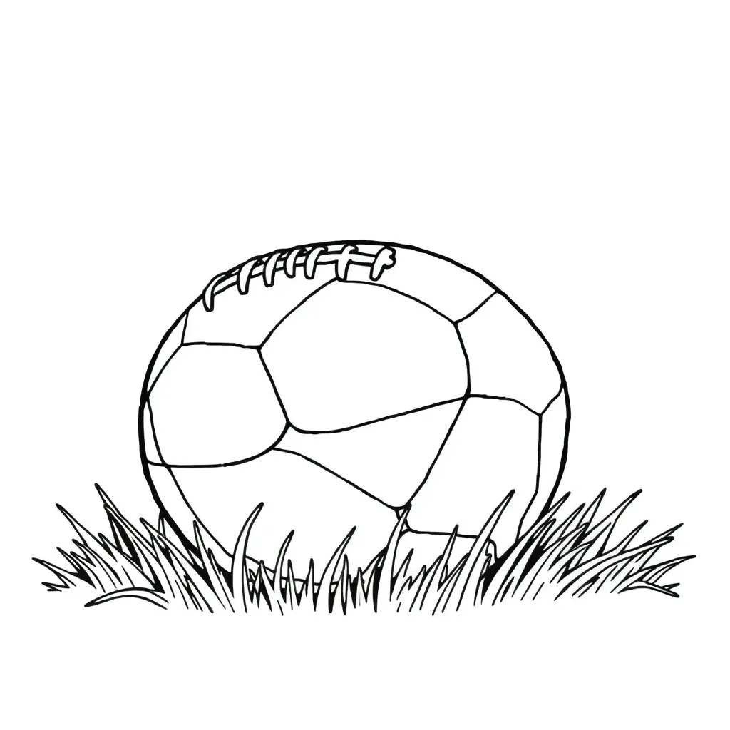 Football coloring page