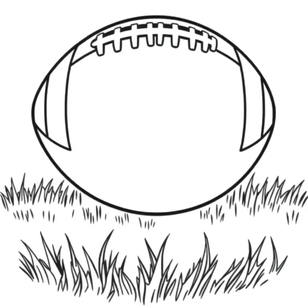 Football coloring page