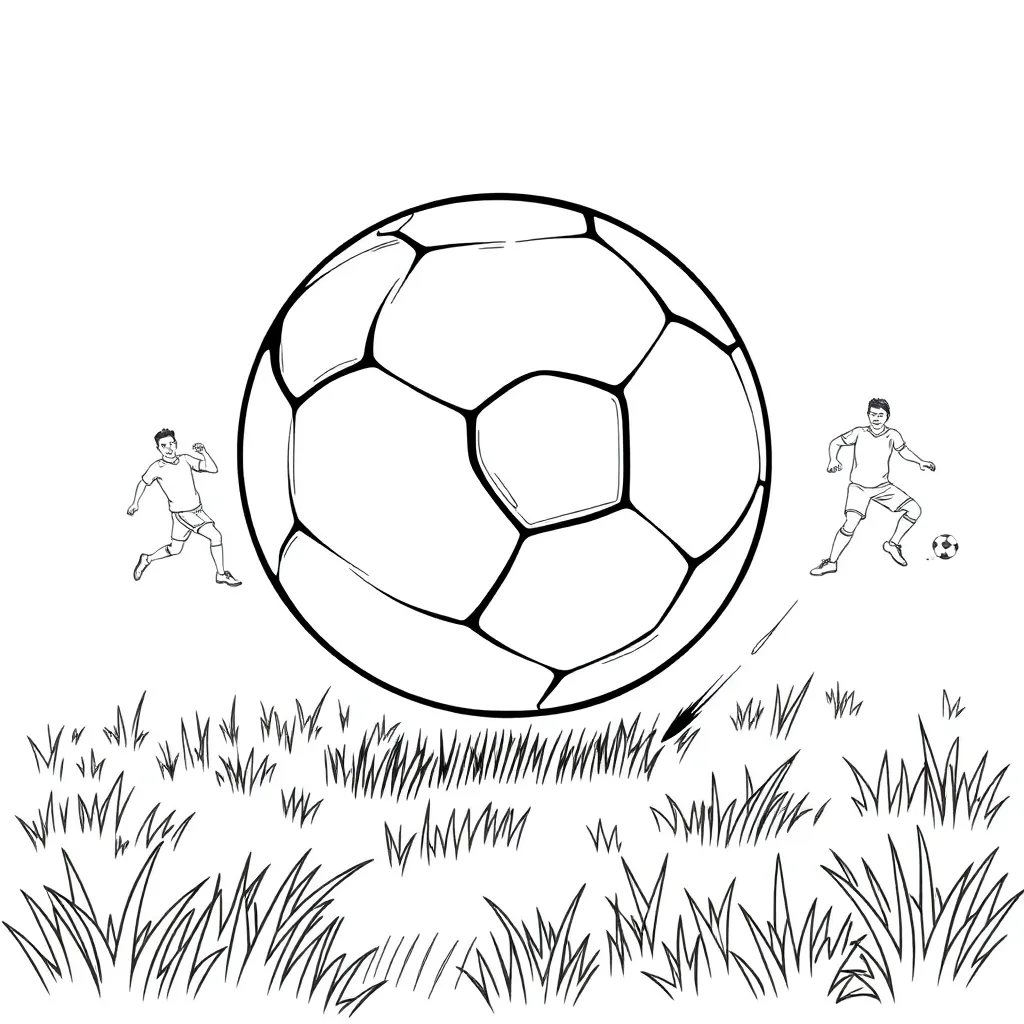 Football coloring page