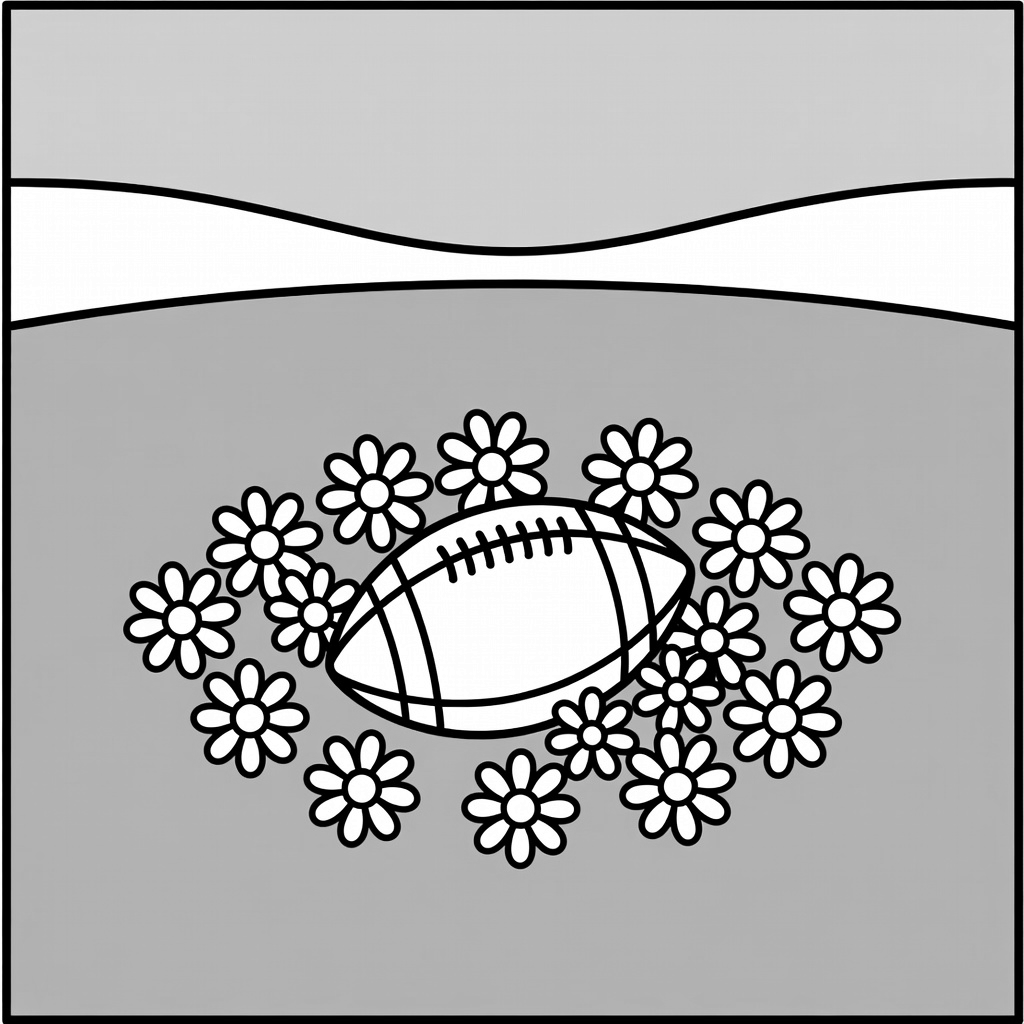 Football coloring page