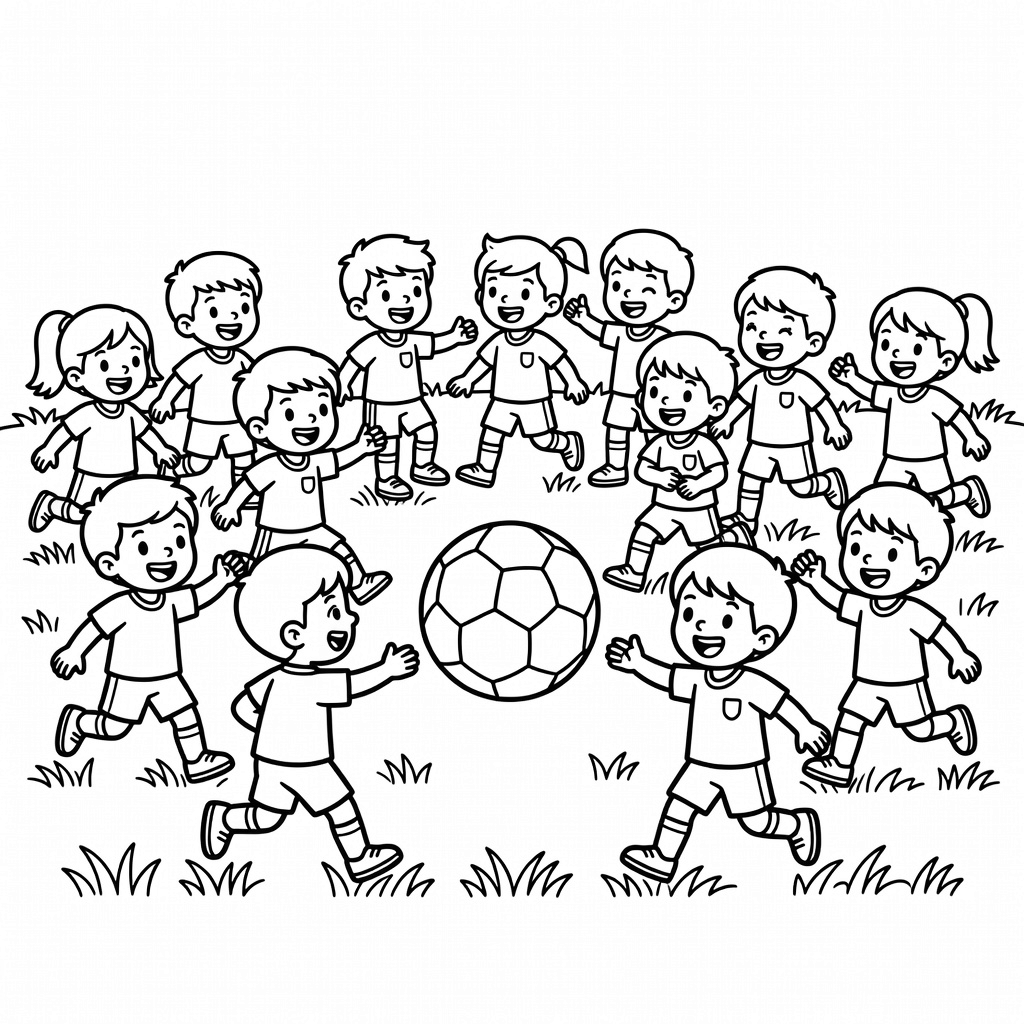 Football coloring page
