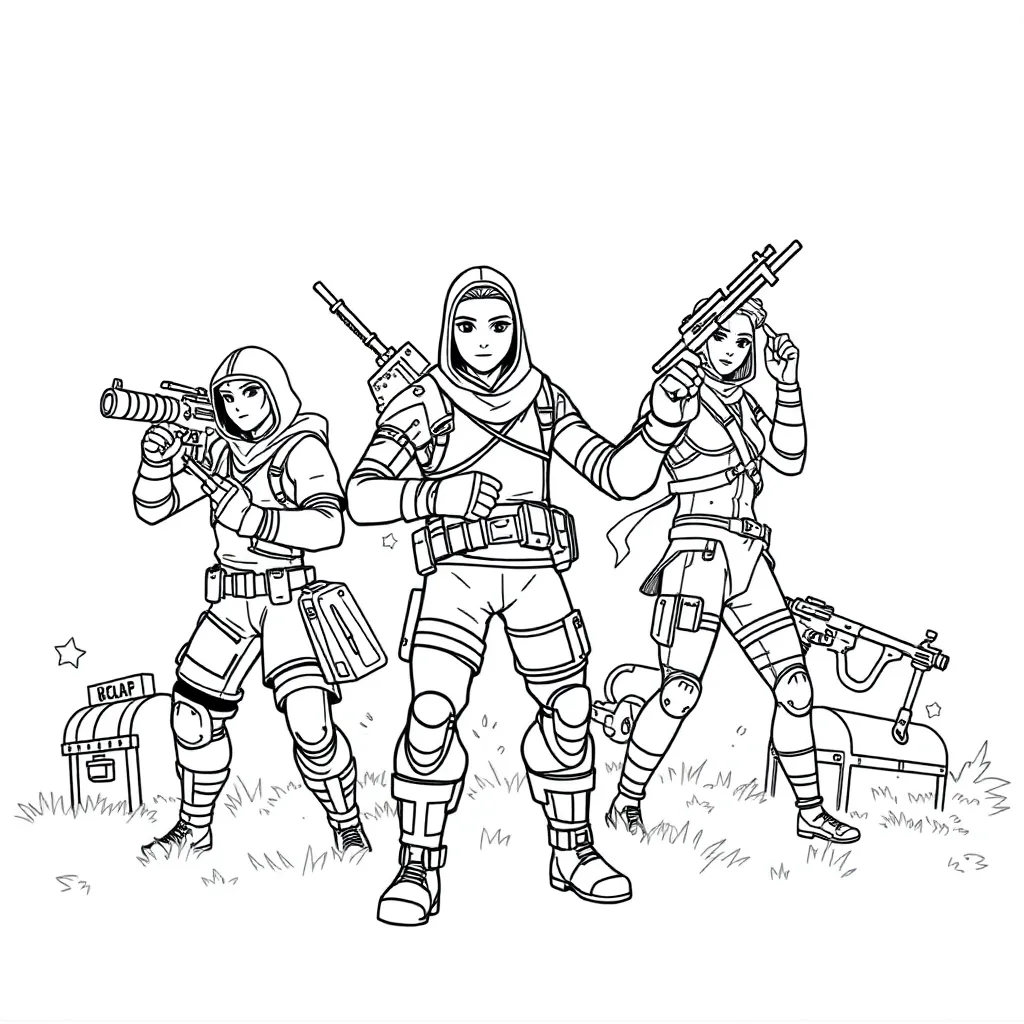 Fortnite coloring page