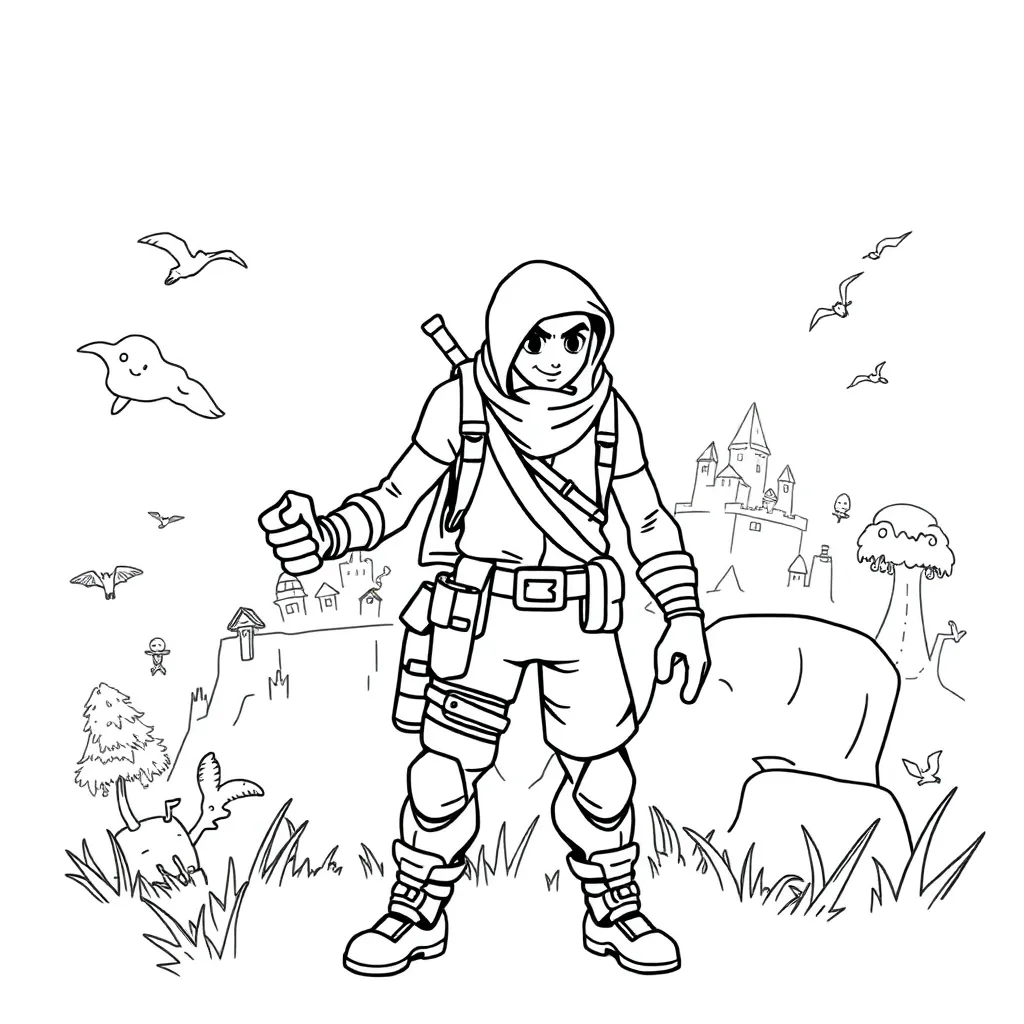 Fortnite coloring page