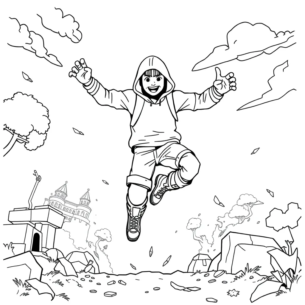 Fortnite coloring page