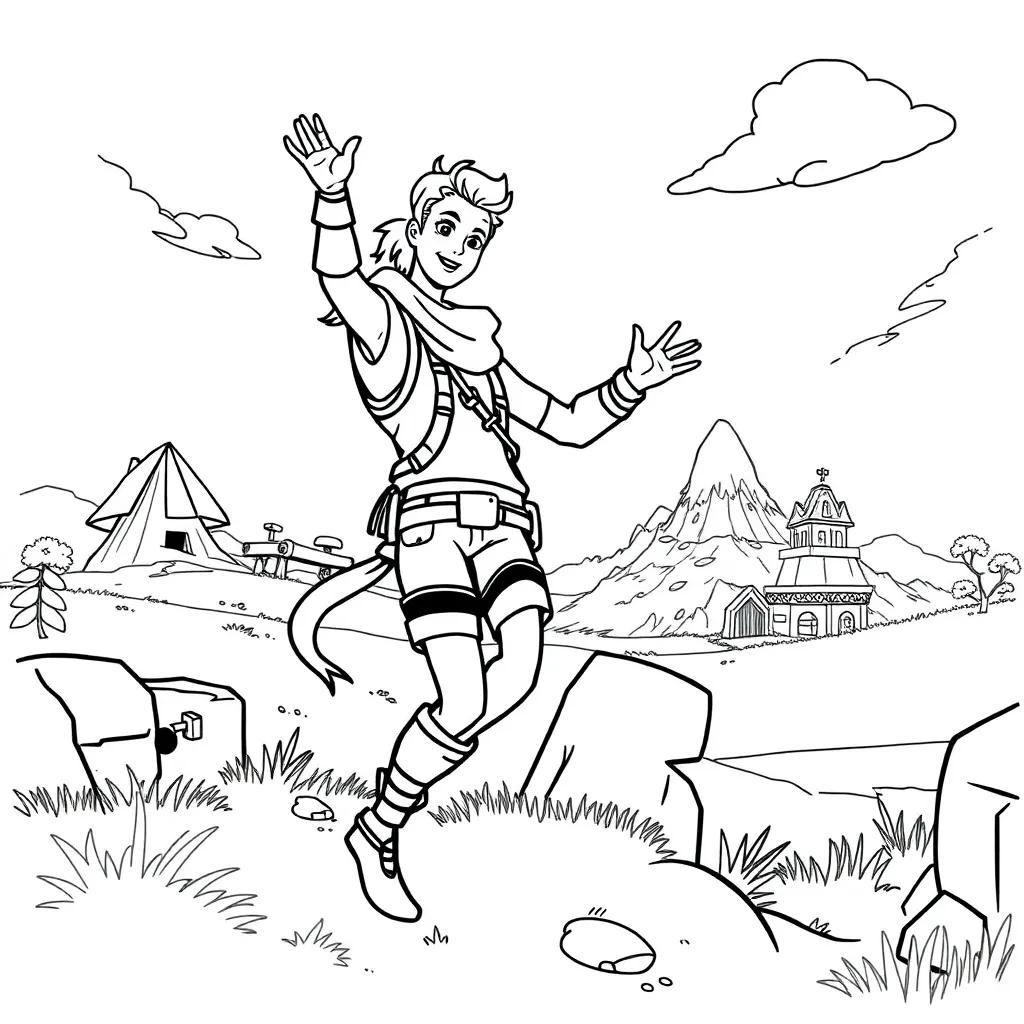 Fortnite coloring page