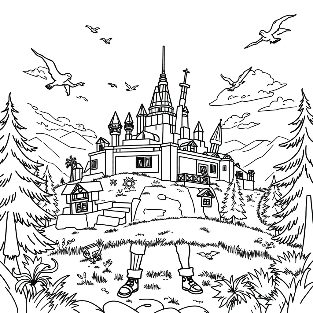 Fortnite coloring page