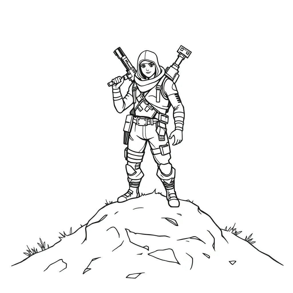 Fortnite coloring page