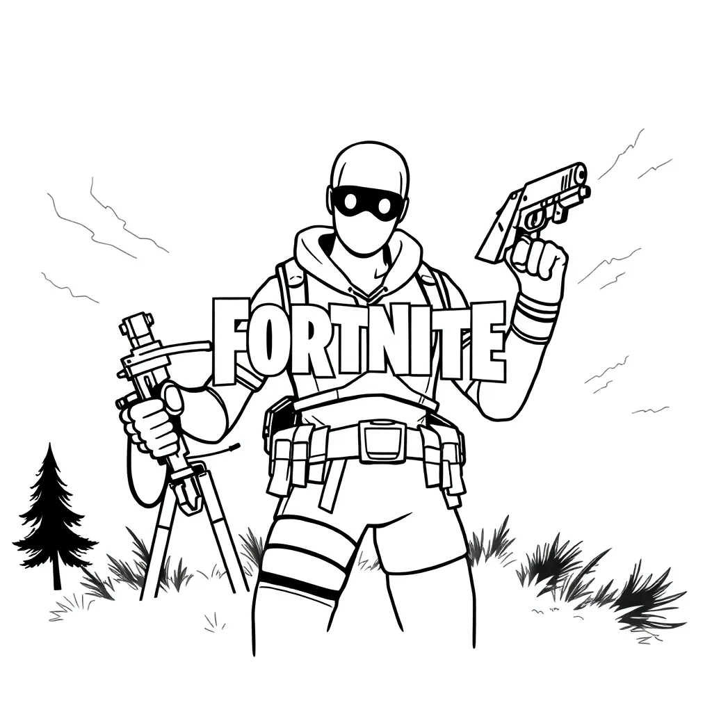Fortnite coloring page
