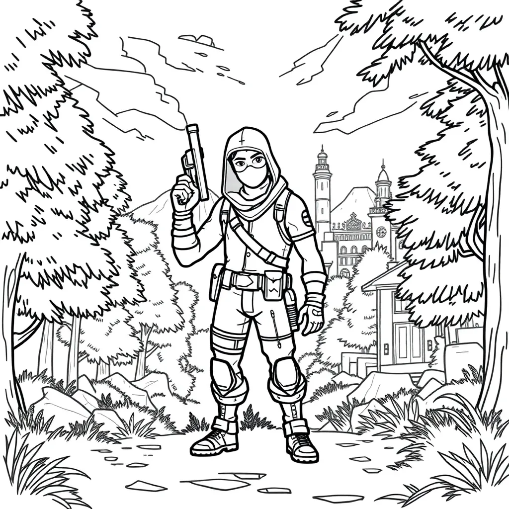 Fortnite coloring page