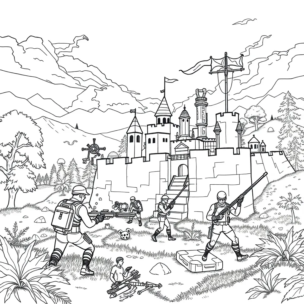 Fortnite coloring page