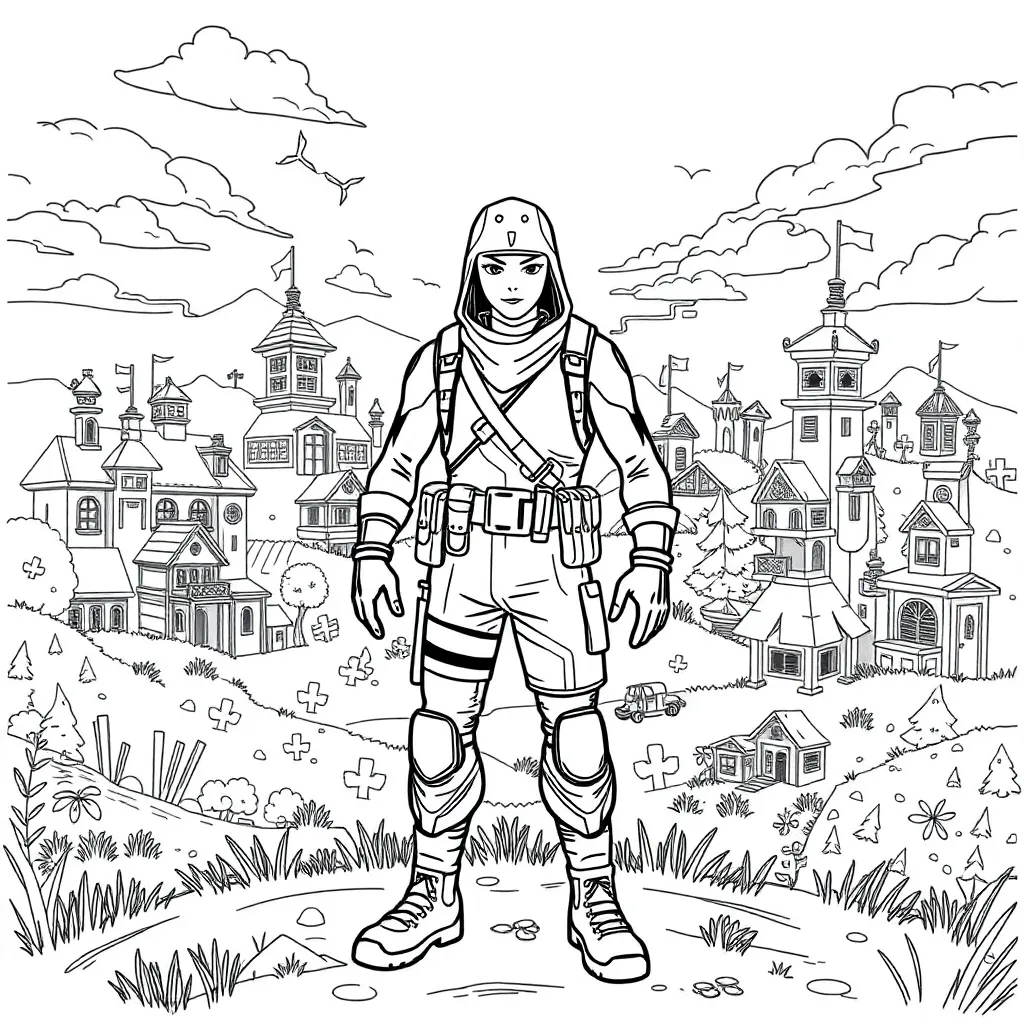 Fortnite coloring page