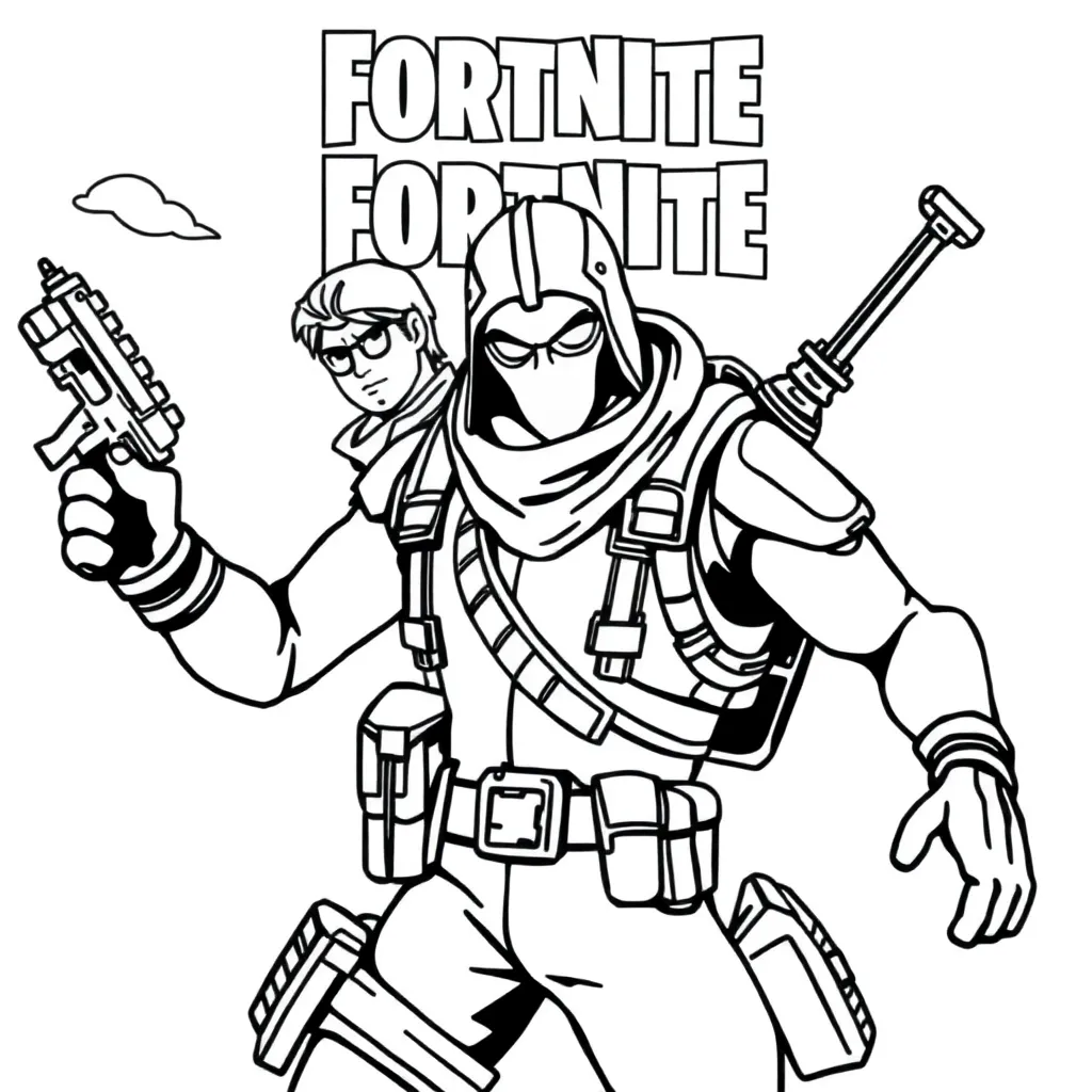 Fortnite coloring page