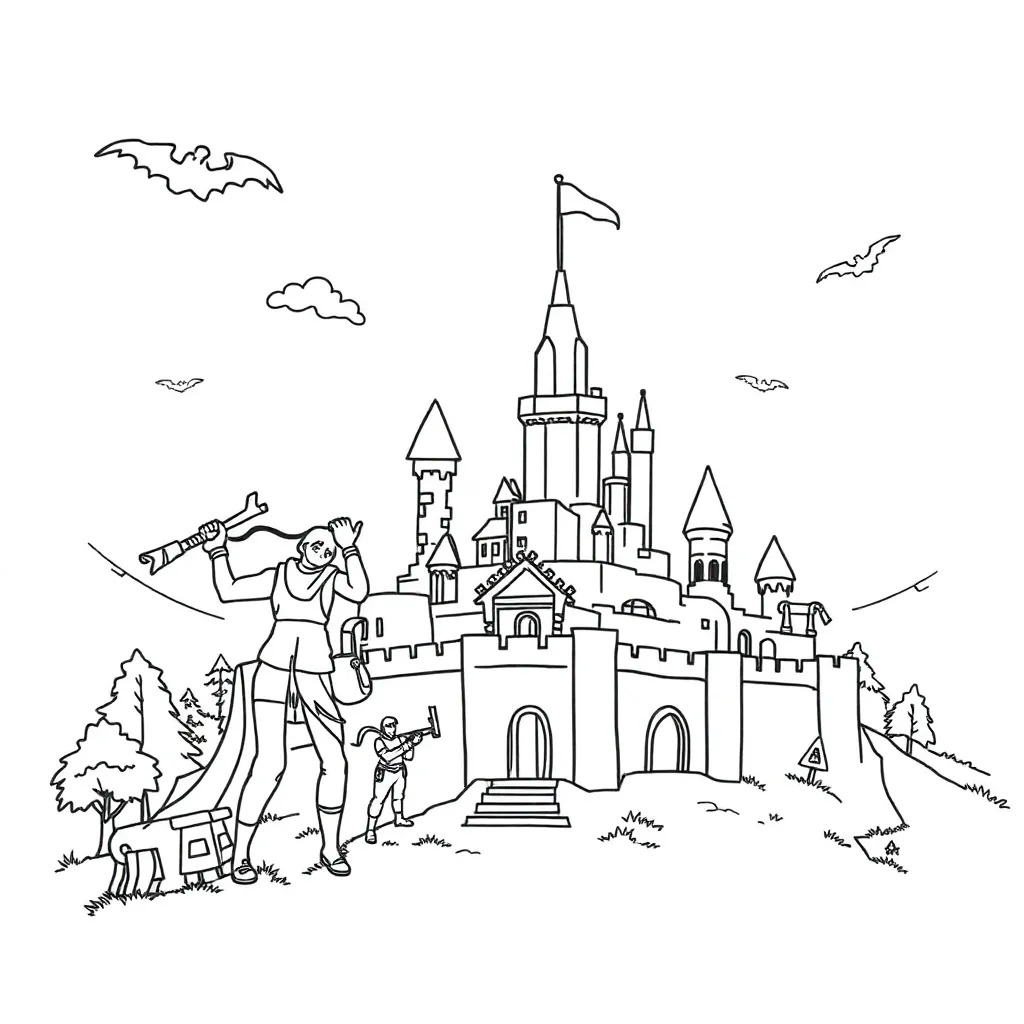 Fortnite coloring page