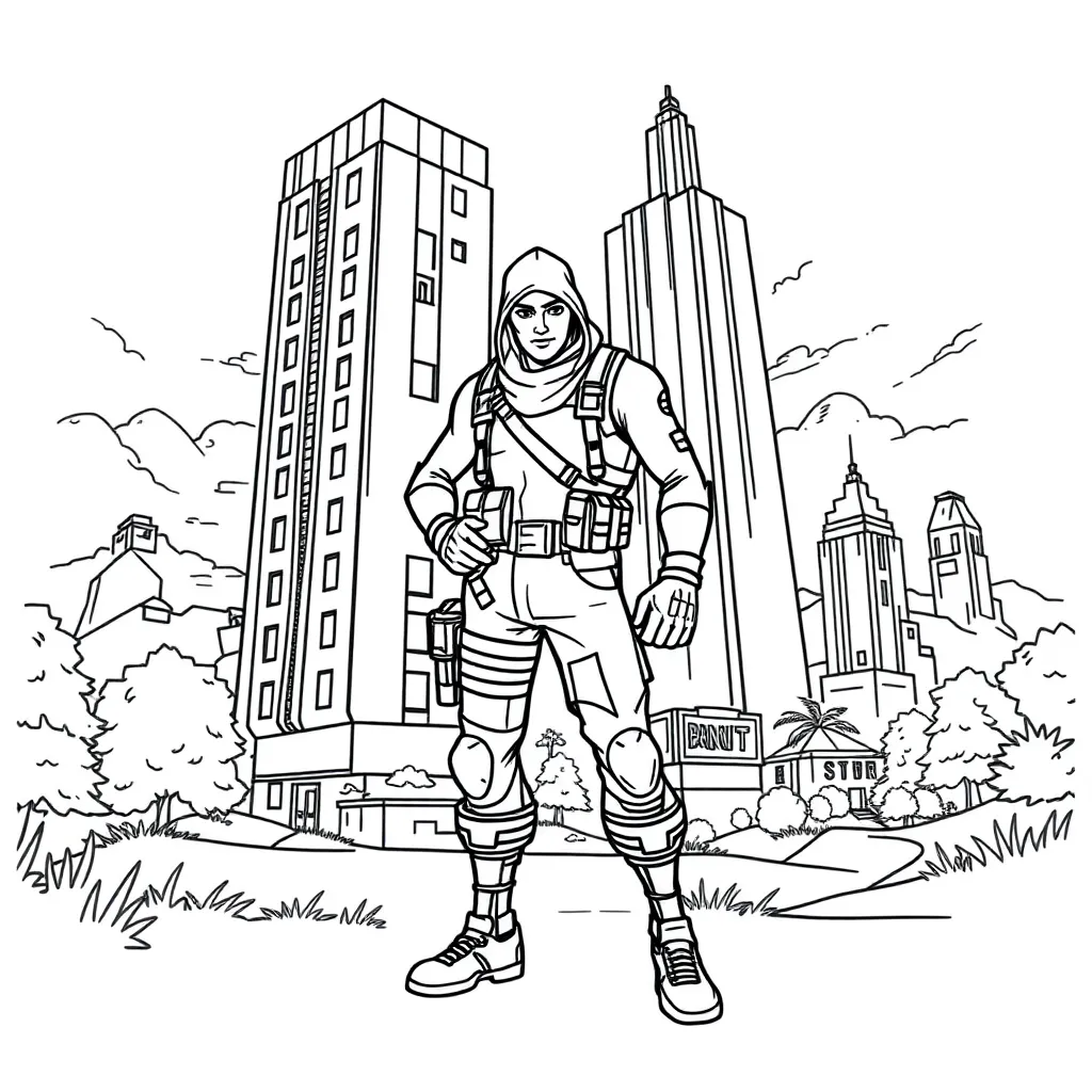Fortnite coloring page
