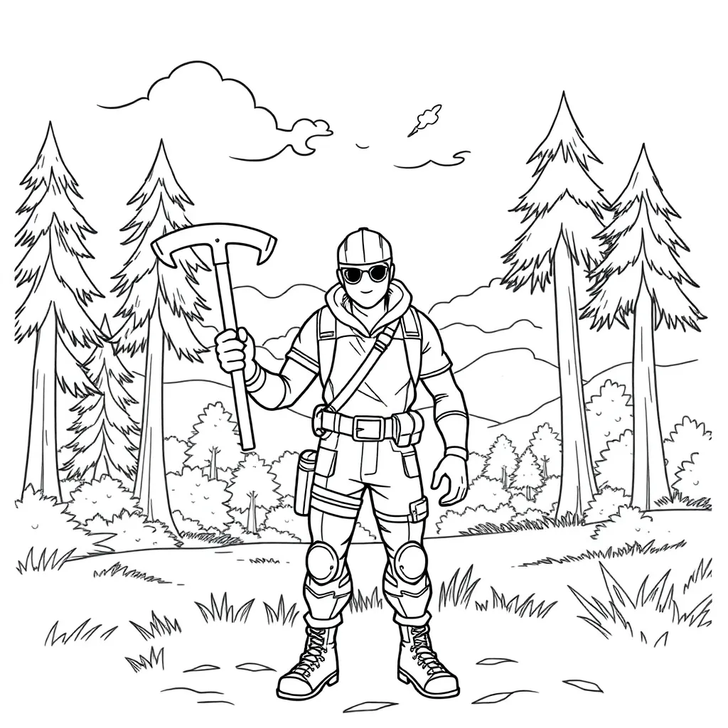 Fortnite coloring page