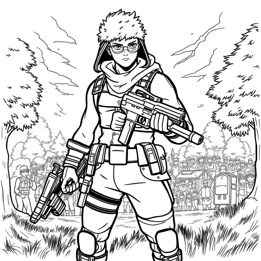 Fortnite coloring page