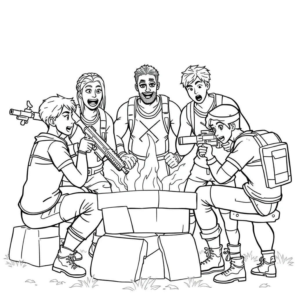 Fortnite coloring page