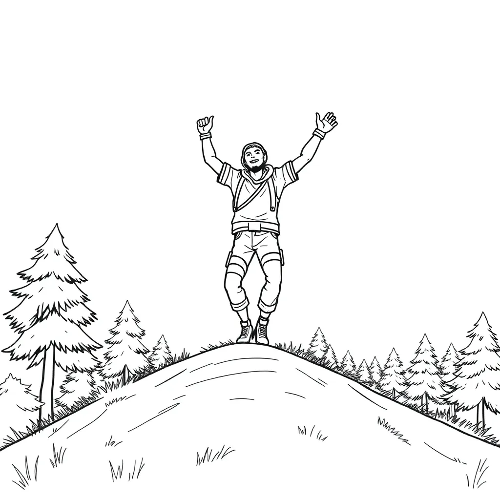 Fortnite coloring page