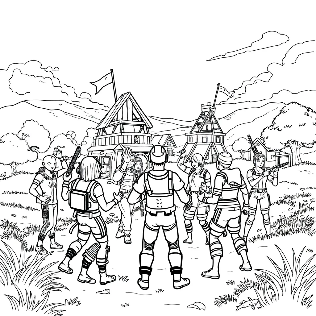 Fortnite coloring page