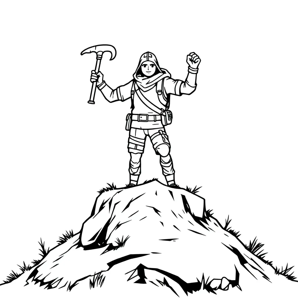 Fortnite coloring page