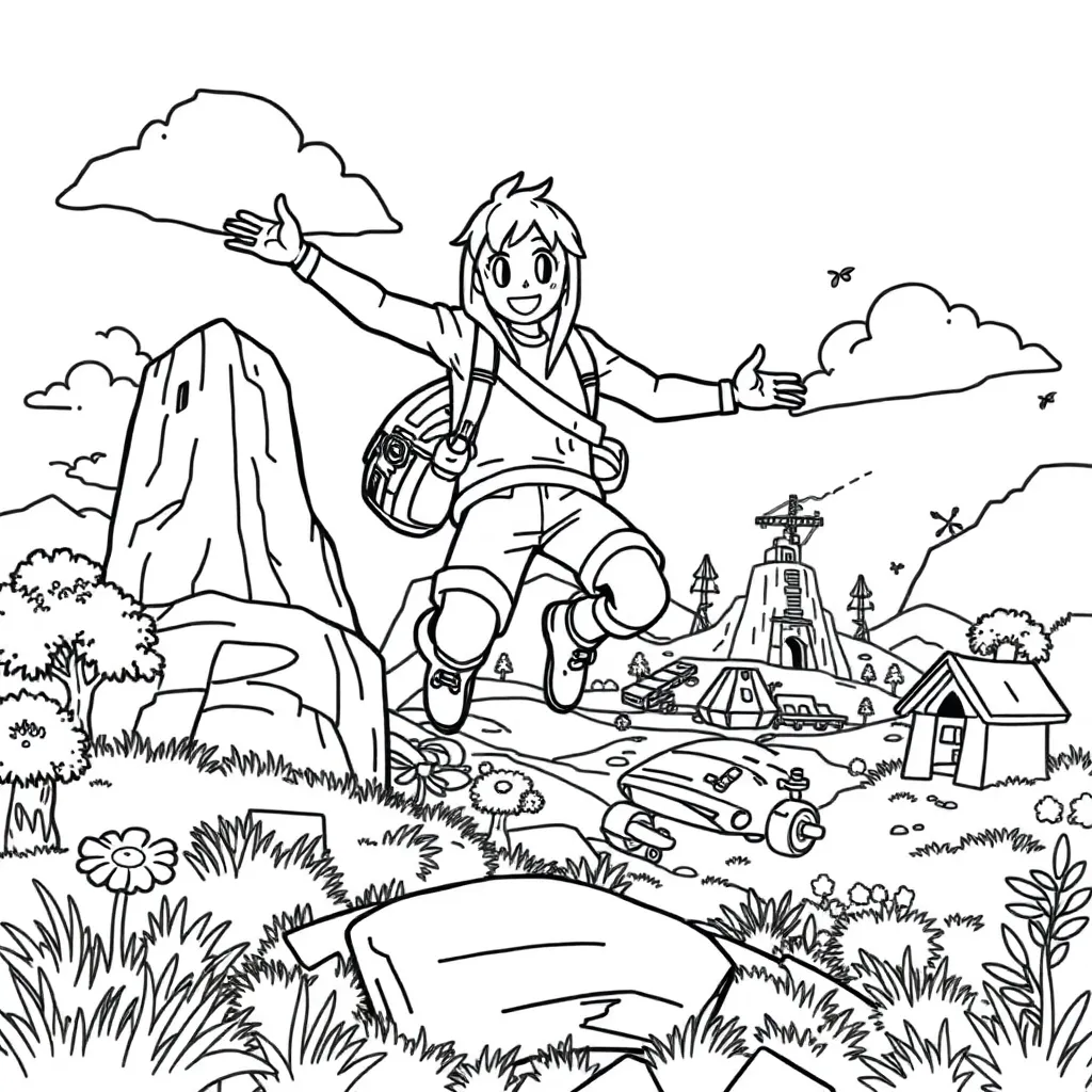 Fortnite coloring page