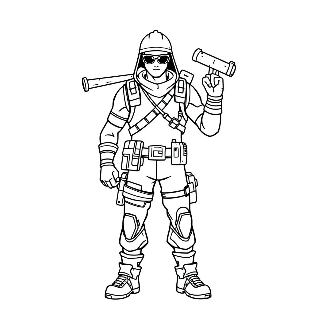 Fortnite coloring page