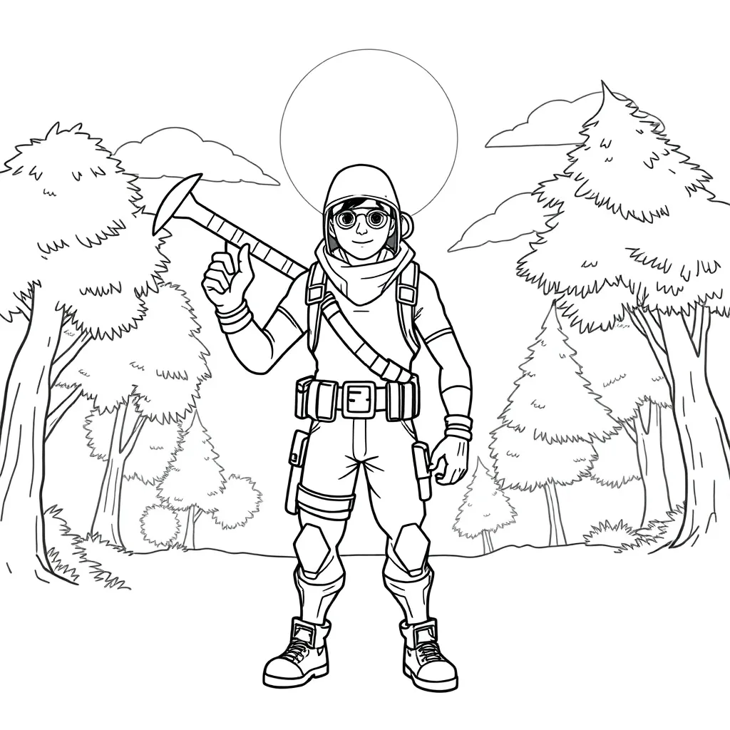 Fortnite coloring page