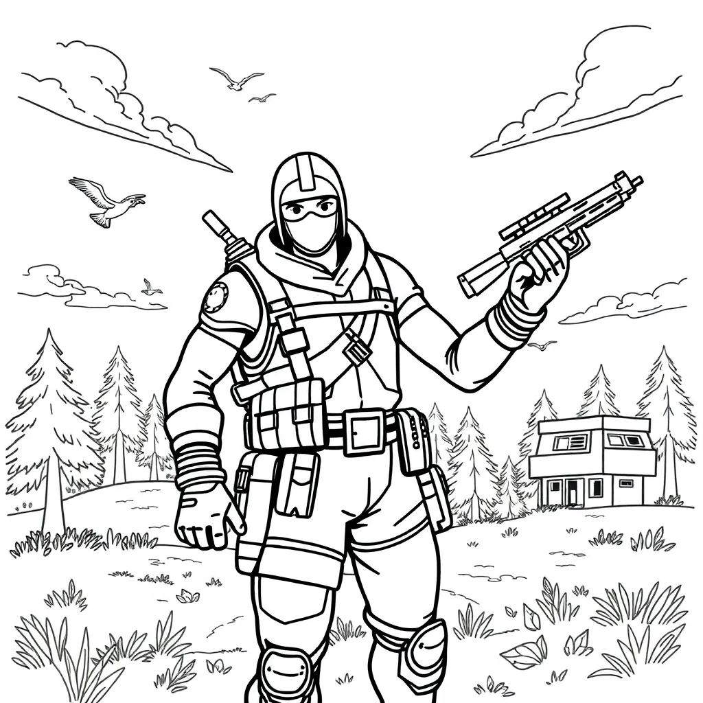 Fortnite coloring page