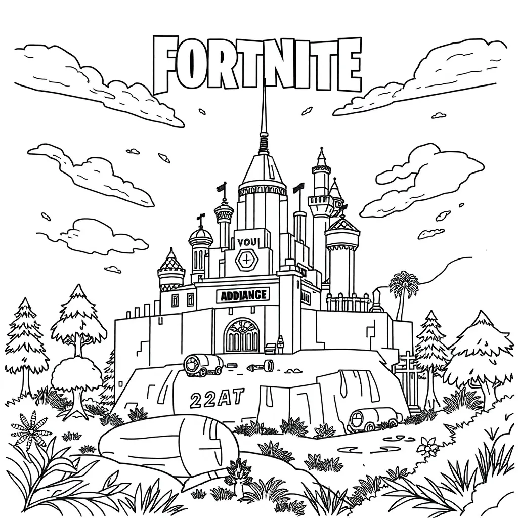 Fortnite coloring page