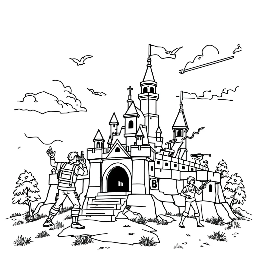Fortnite coloring page