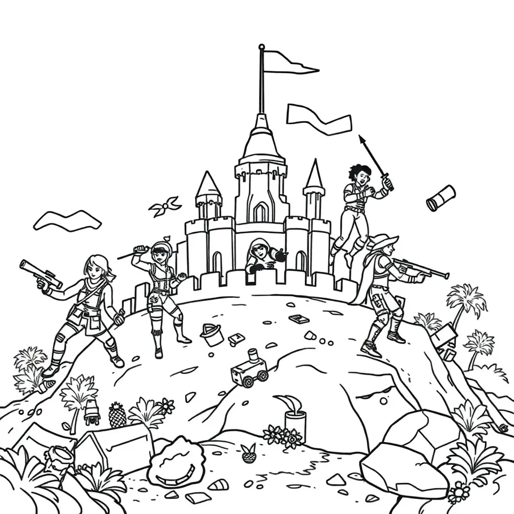 Fortnite coloring page