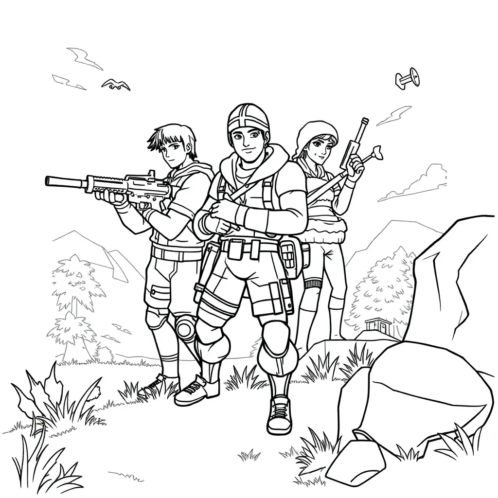 Fortnite coloring page