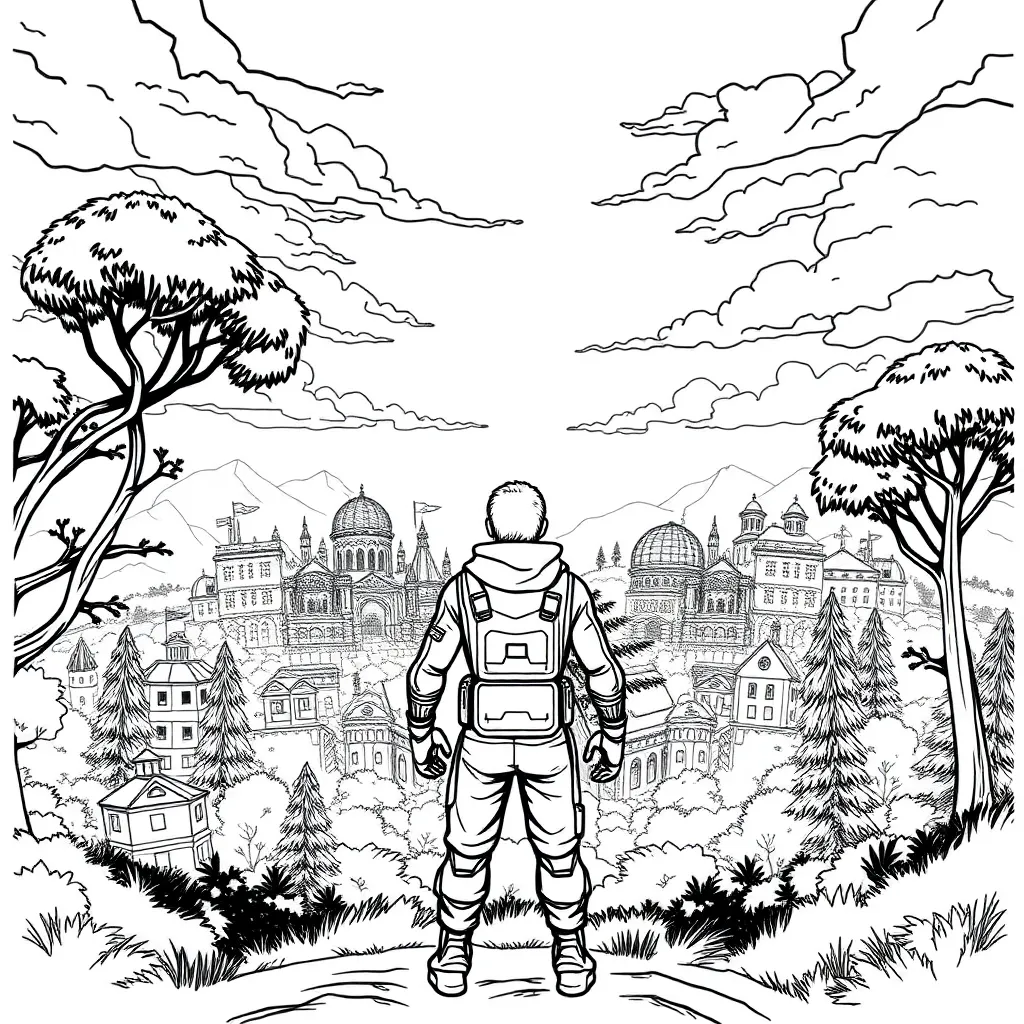 Fortnite coloring page