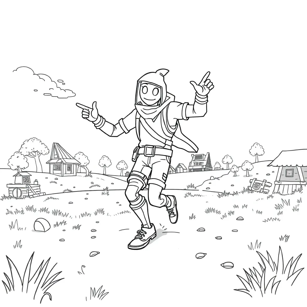 Fortnite coloring page