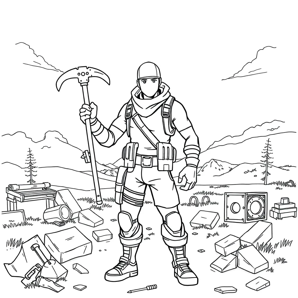 Fortnite coloring page