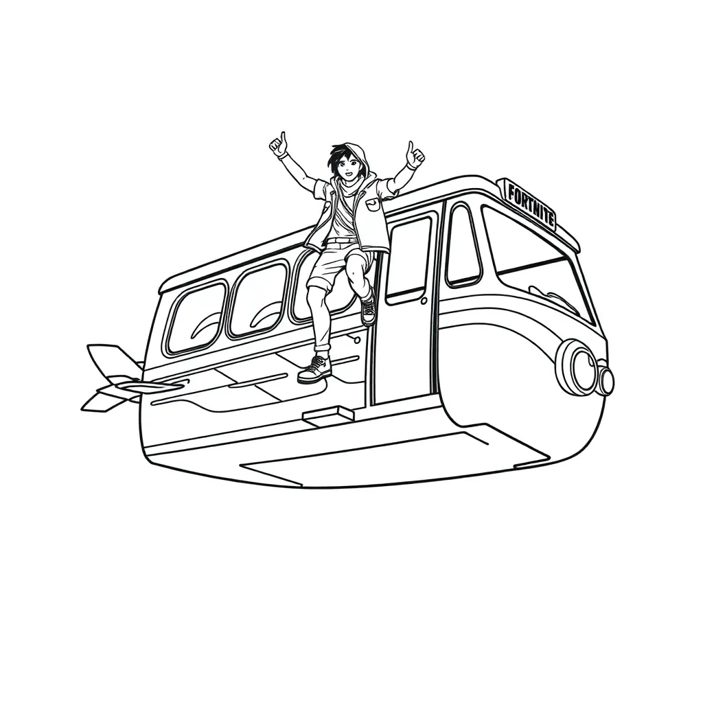 Fortnite coloring page